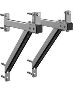 Wall bracket set for modular distribution manifold DN 50