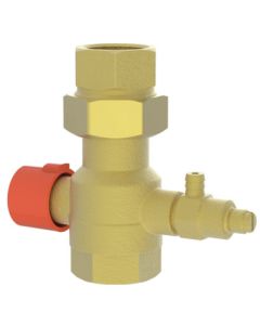 Tank connection coupling with cap valve