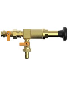Hand filling pump with fill and drain valve