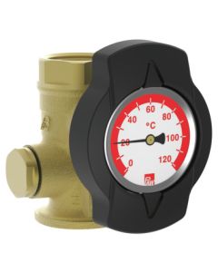 Thermometer valve with flow check valve (TKS)