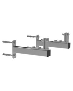Wall bracket set for modular distribution manifold DN 40