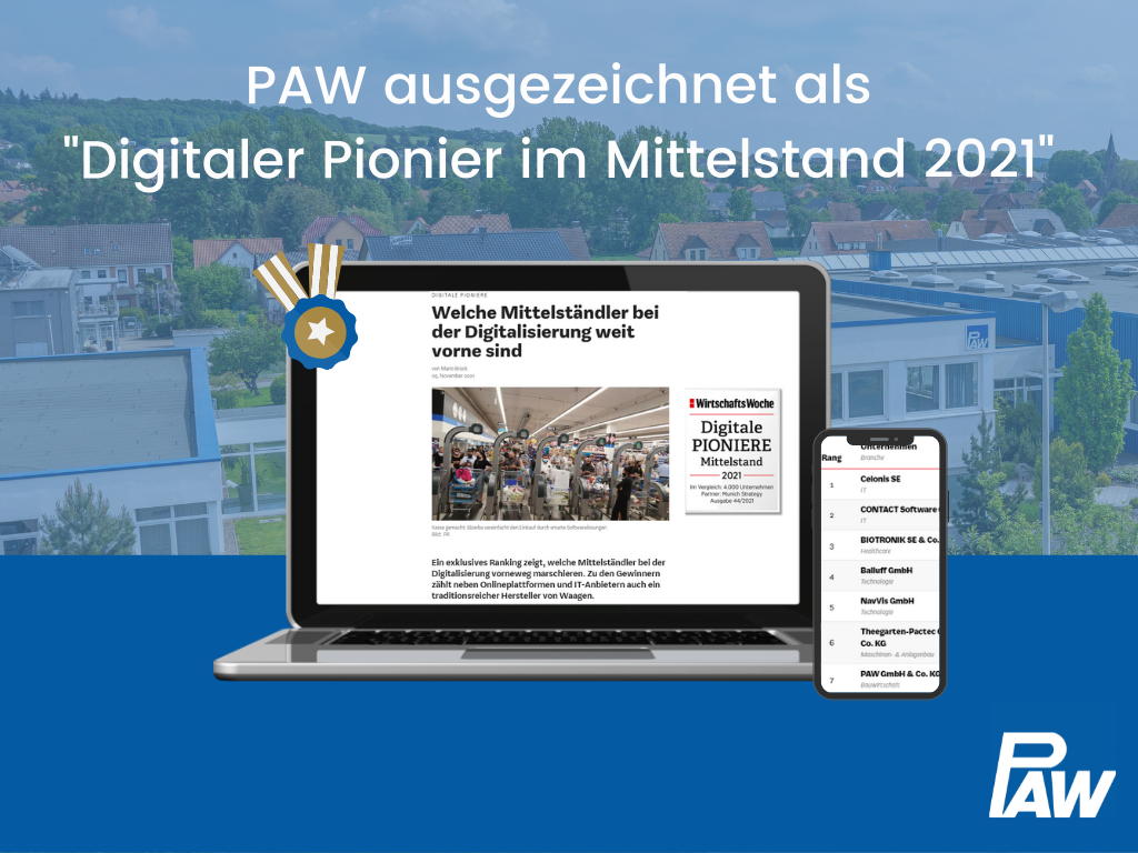 PAW auf Platz 7 der "Digitalen Pioniere"